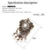 Crystal Brooch Bohemian Women's Brooch Antique Gold Color Ethnic Wedding Dress Bride Jewelry  Brooch
