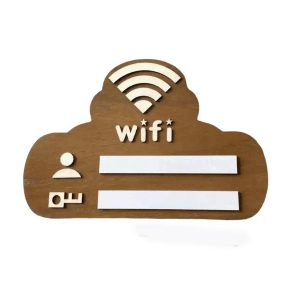 Деревянный знак с паролем WiFi Настенный Многоразовый WiFi наклейки на стену Многоцелевое использование Рукописный WiFi указатель Домашний декор