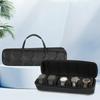 2/3/5-slot Rectangular Watch Storage Organizer Box With Soft Foam Pillow and Handle Men's Ideal Gifts