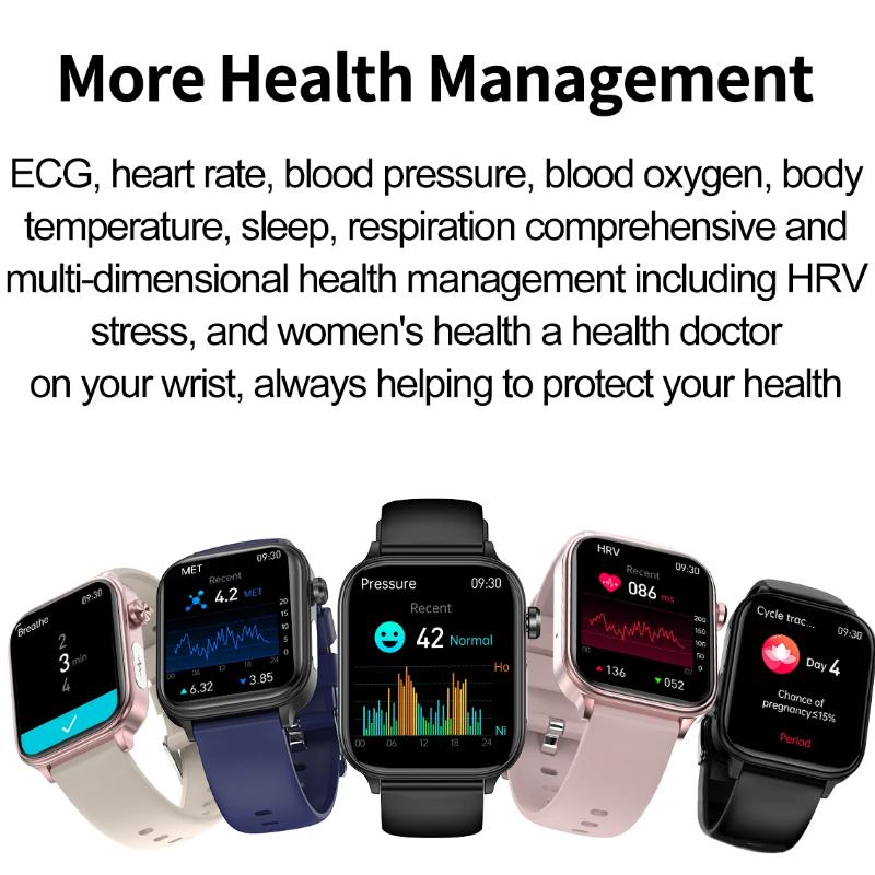 2025 New ECG+PPG Monitoring Smart Watch Women Body Composition Blood Lipid Uric Acid Women Menstrual Health Tracker Smartwatch