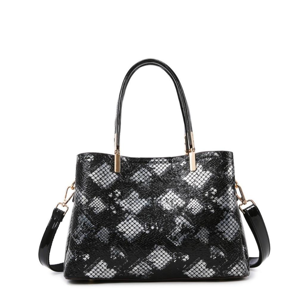 Трансграничная Мода Змеиный Узор Женская Сумка Новая Городская Простая Повседневная Сумка Через Плечо Кроссбоди Оптом