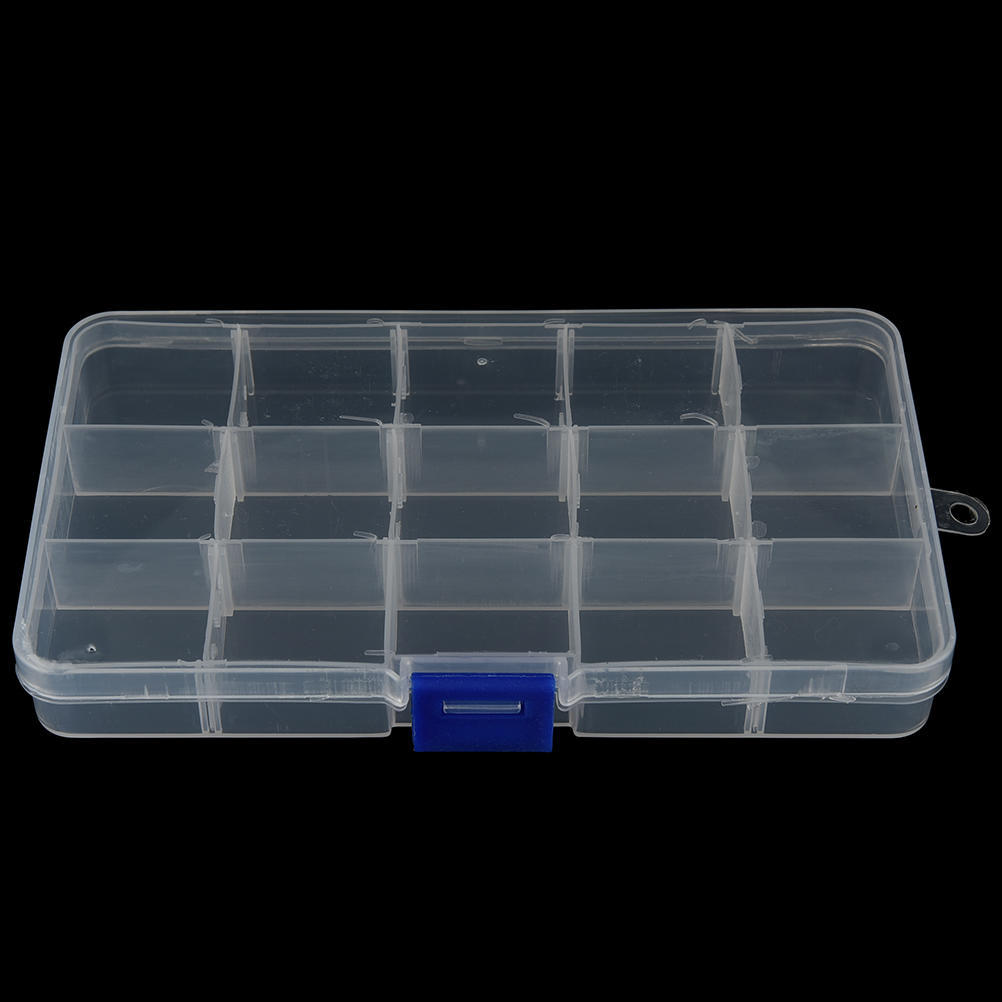 1Pcs Multi-Grid Transparent Storage Box Storage Box Medicine Box Free Assembly Finishing Box