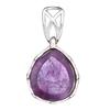 [Q9286] - Silver Pendant 'Meghan' Amethyst Silver (rhodium-plated) - 10x10 Mm