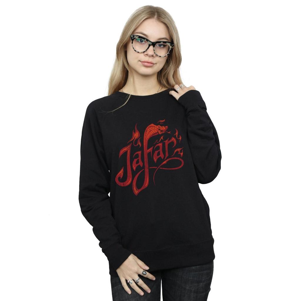 Disney Womens/Ladies Aladdin Movie Jafar Flames Logo Sweatshirt