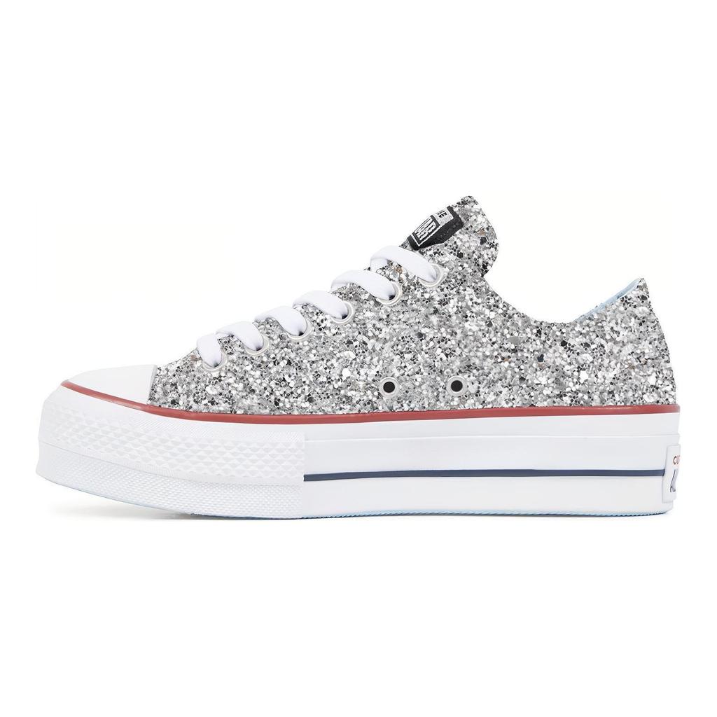 Кеды Chuck Taylor All Star Chiara Ferragni x Chuck Taylor All Star Wmns Converse Lift Ox 'Серебристо-красные' Женские 563833C
