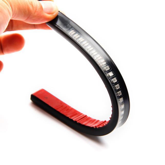 2016 Flexible Motorcycle Light Strip 8 Soft 48 LED Tail Brake Stop Turn Lamp