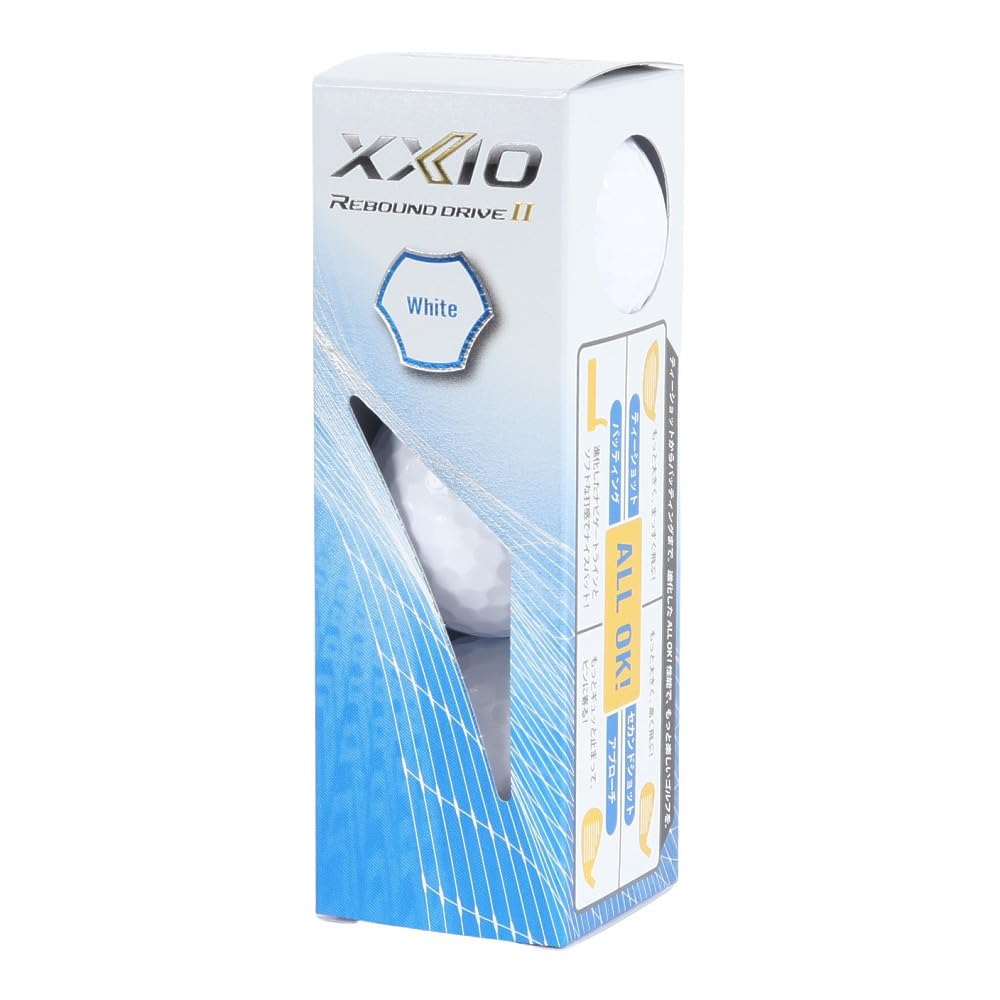 XXIO Rebound Drive 2 XN RD2 WH Golf Ball Sleeve (3-Pack) (White/FF/Men's, Women's)