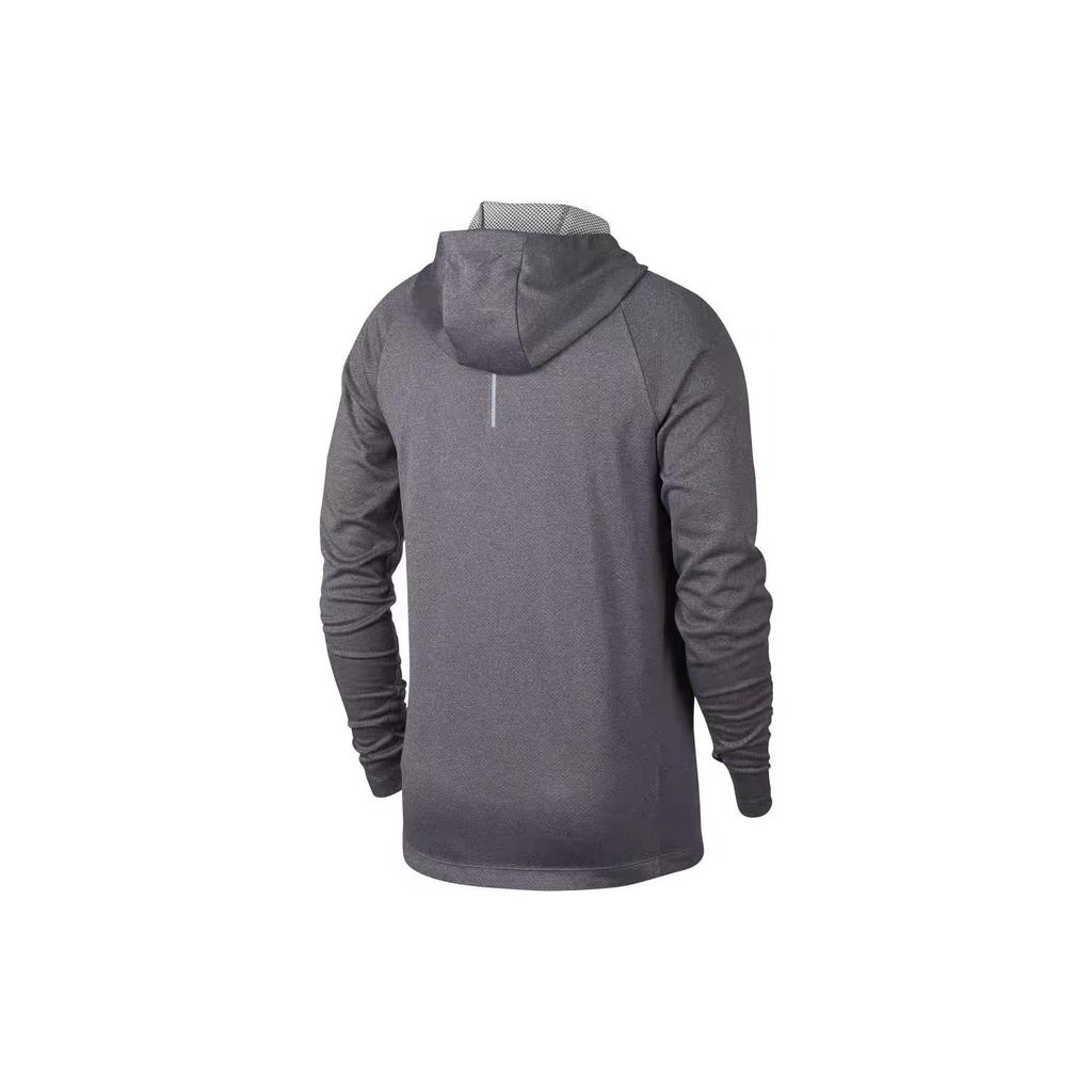 Nike Толстовка с капюшоном для бега с принтом логотипа, мужская, светоотражающая, серебристая 891702