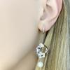 Silver Earrings with Imitation Pearls (2106418)