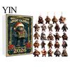 Christmas Gifts for Kids Advent Calendar, Ape Series 24 Day Countdown Box with Holiday Calendar Acrylic Pendants, Festive Tree Hanging Ornaments Home