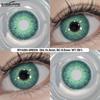 Eyeshare 1 Pair Green Color Cosplay Lens Hot Sale Contact Lenses for Role Playing Anime Eye Makeup Halloween Softlens