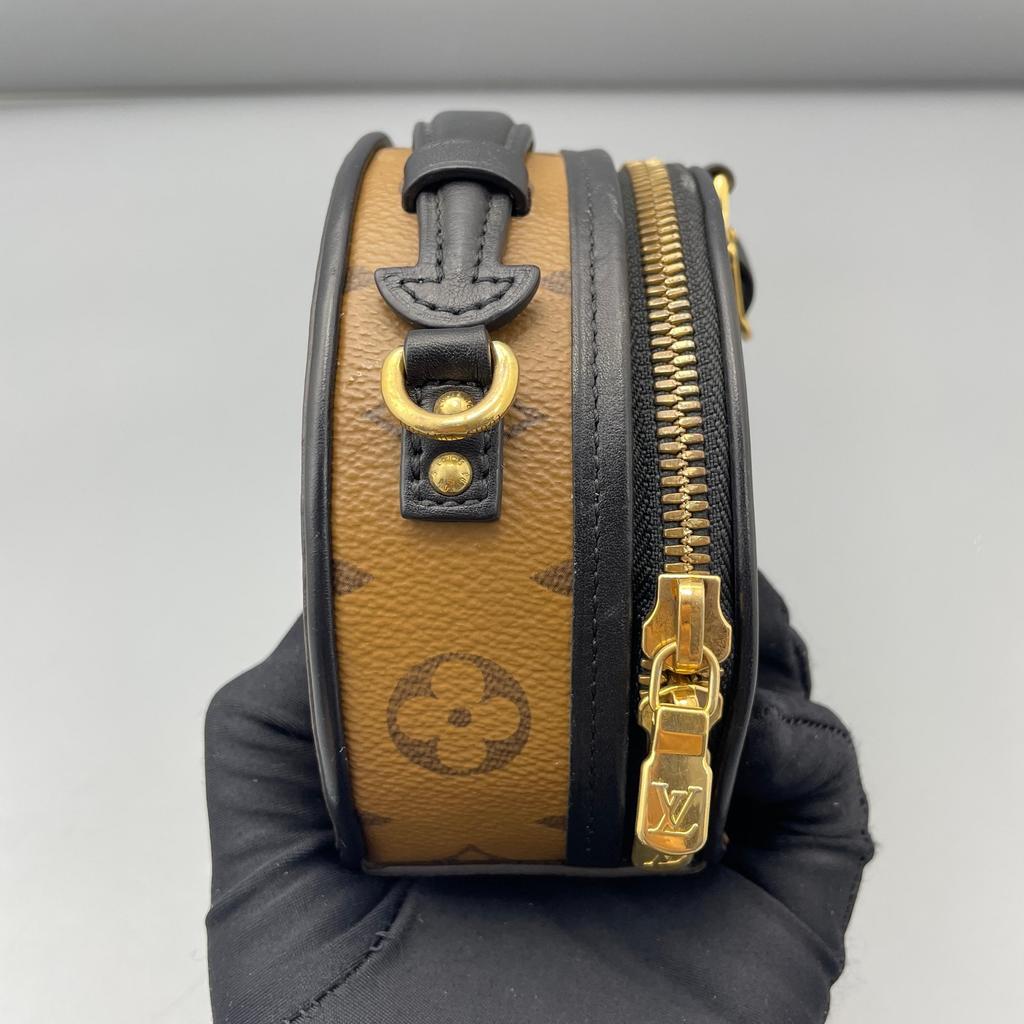 [Pre-Owned] Louis Vuitton Mini Boite Chapeau 'Brown Monogram Reverse Canvas' - Very Good #V677EV