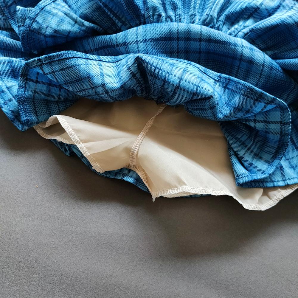 Плиссированная юбка-пачка в клетку для маленьких девочек, летние милые юбки с оборками для девочек, бальное платье принцессы для девочек, юбка, детская одежда