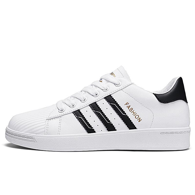 Мужчины Женщины Кроссовки Повседневная Мужская Обувь Дышащие Кроссовки Модные Кожаные Белые Кроссовки