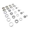 4 Sets Trailer Axle Bearing Kit 6000 to 7000lb Steel Alloy Trailer Wheel Hub Bearing Set with Cotter Pins and Grease
