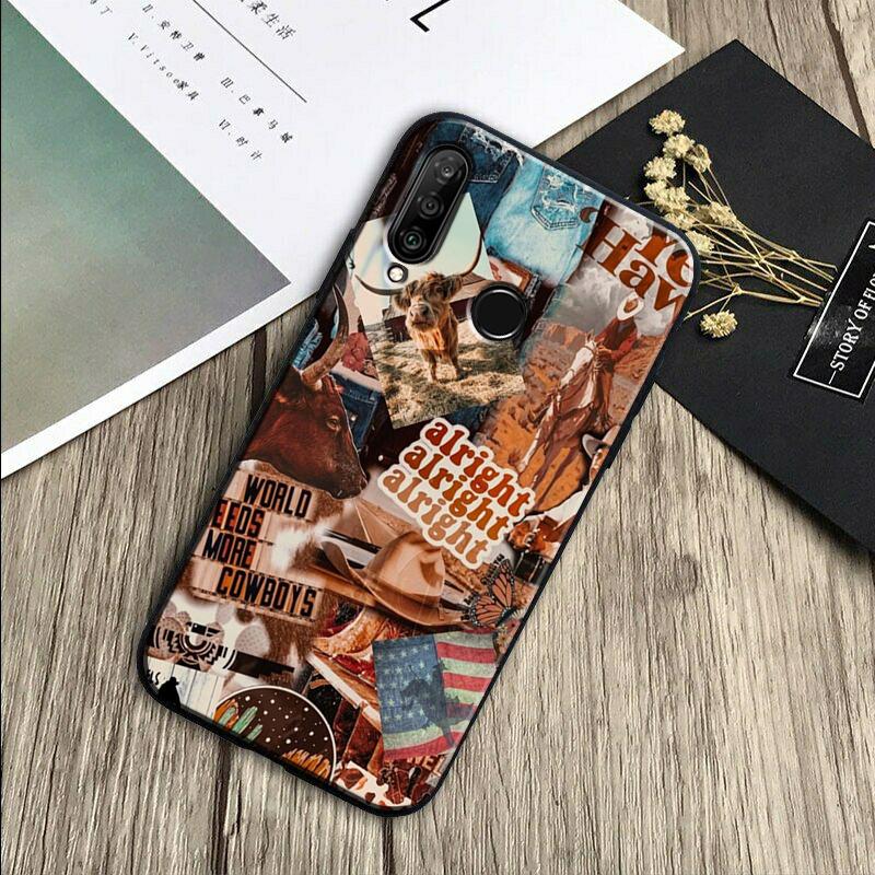 Cowboy Cowgirl Howdy Western Boho For Huawei Nova 7i 3i 8i 11 12i 10 9 SE Y60 Y61 Y70 Y72 Y73 Y90 Y91 P20 P30 Pro P40 Lite Case