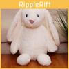 Adorable Shy Rabbit Plush Toy Soft Short Fur Stuffed Animal For Kids Playtime
