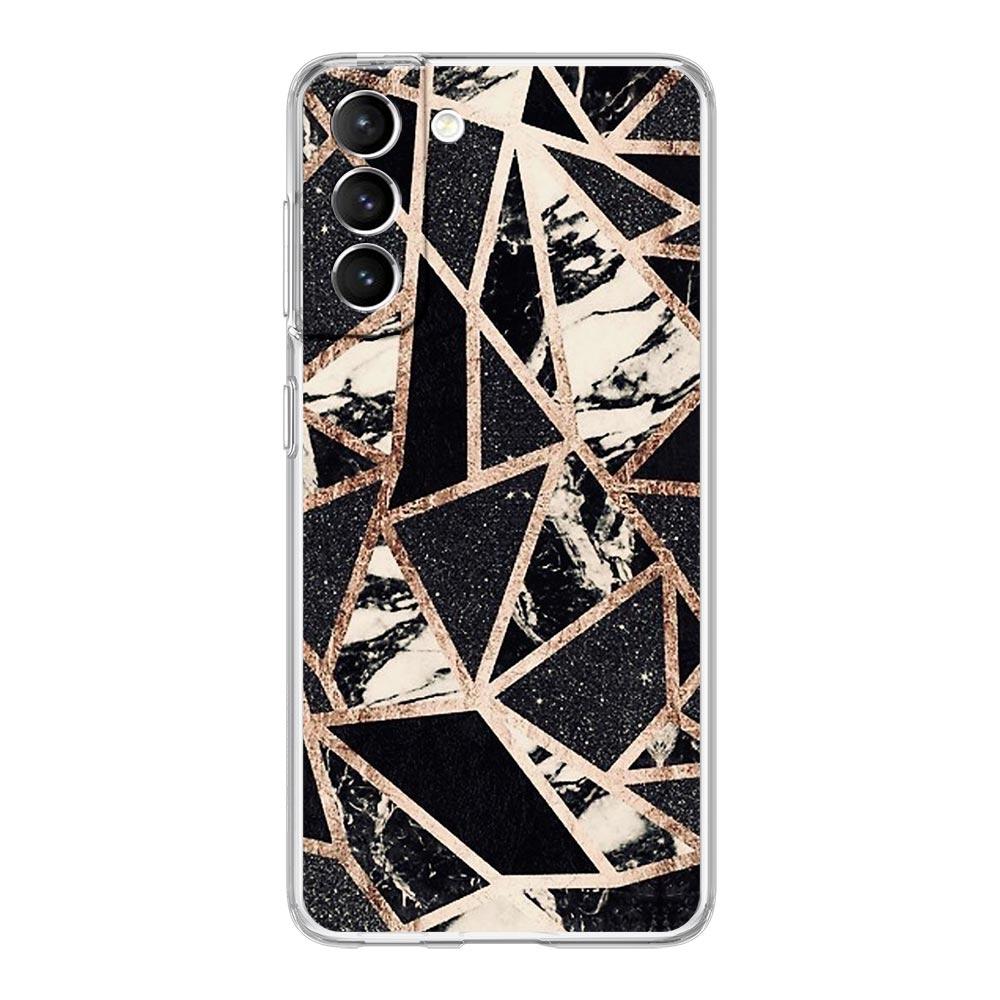 Мраморный геометрический чехол для телефона Samsung Galaxy S22 S21 S20 FE Ultra 5G S10 S10E S9 S8 Plus Note 10 20 мягкий прозрачный силиконовый чехол