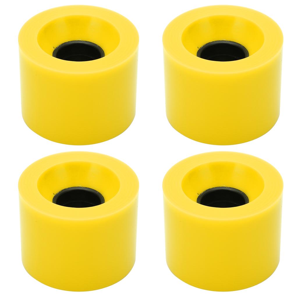 PUENTE 4pcs 60x45mm Skateboard Wheels 78A Longboard Cruiser Wheels Replacement PartsYellow
