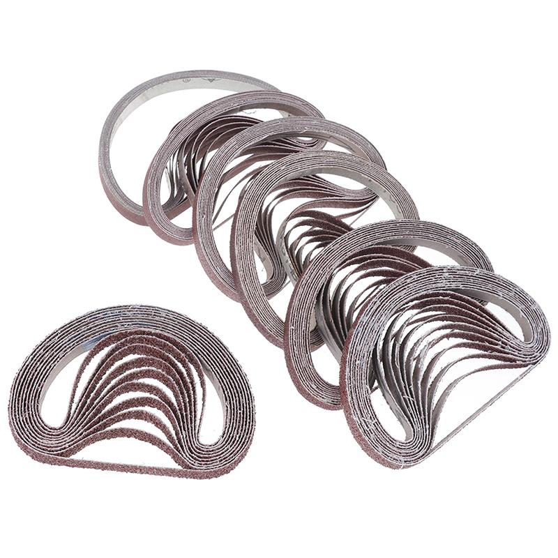 10 шт. Ленты для шлифовальных лент для электроинструмента шлифовального станка зернистостью 40,60,80,100,120,180,320