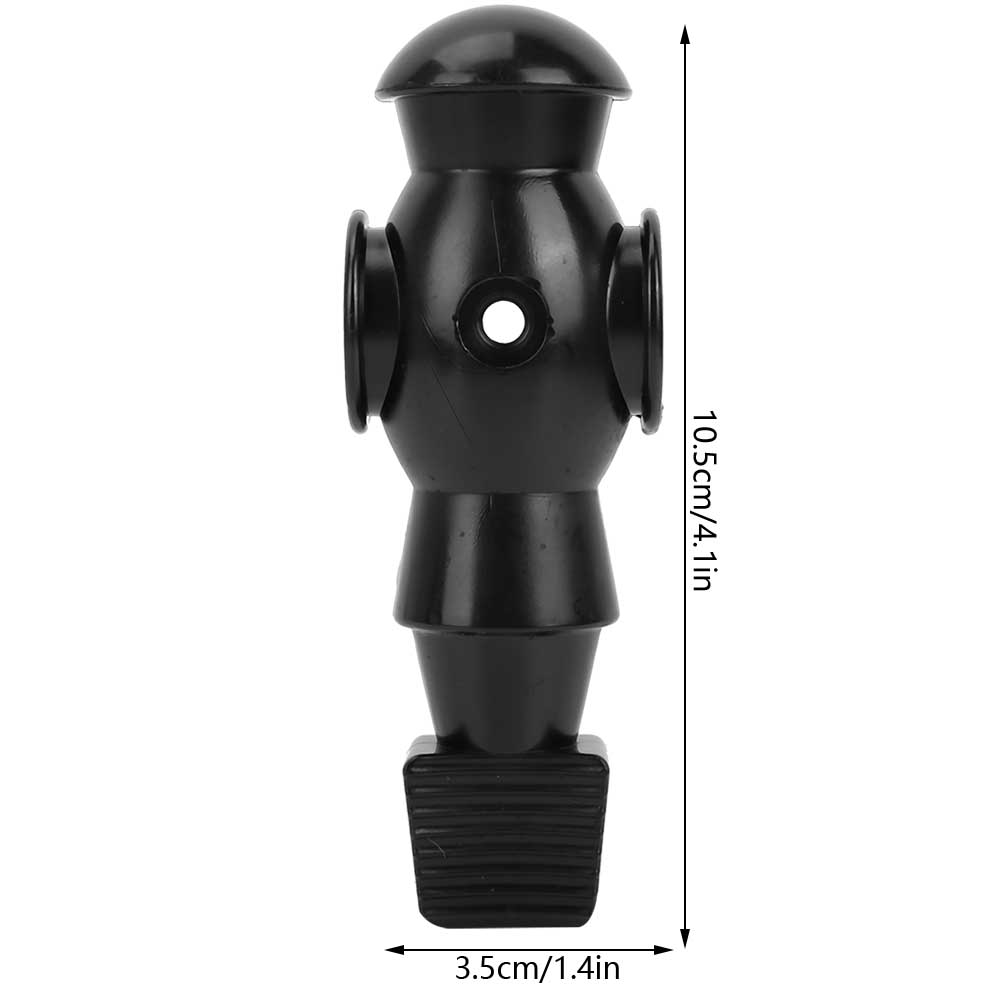 2Pcs Table Football Men Player Foosball Soccer Machine Replacement Dolls Indoor Games(Black)