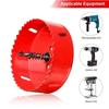 HSS Hole Cutter Wear Resistance Drill Bit Hole Saw 152mm 6 Inch Hole Saw  Plasterboard