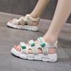 Velcro Platform Muffin Shoes Sandals Women 2025 New Summer Fairy Wind Sandals Women Flat Casual Beach Shoes