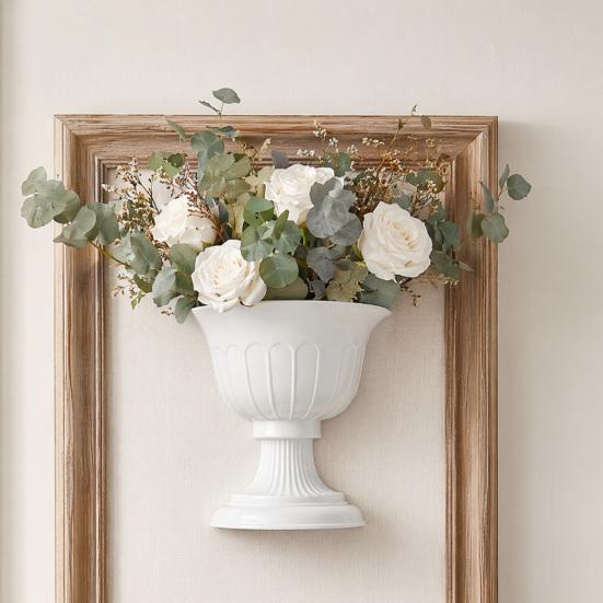 yangyizhi Half Wall Vase for DIY Handmade Floral Art, Picture Frame Flower Holder, 3D Art Base Artificial And Dried Flowers Home Decor