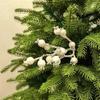 5Pcs/set Handmade Artificial White Berry DIY Christmas Tree Ornament  Party Supplies