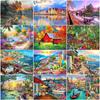 5d Full Diamond Painting Scenery Mosaic Diamond Embroidery Complete Kit Diy Wall Paintings