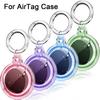 Водонепроницаемый Прозрачный TPU Чехол от Потери с Брелоком для Apple Airtag Ошейник для Собаки Кошки Питомца Брелок-Трекер Защитный Полное Покрытие