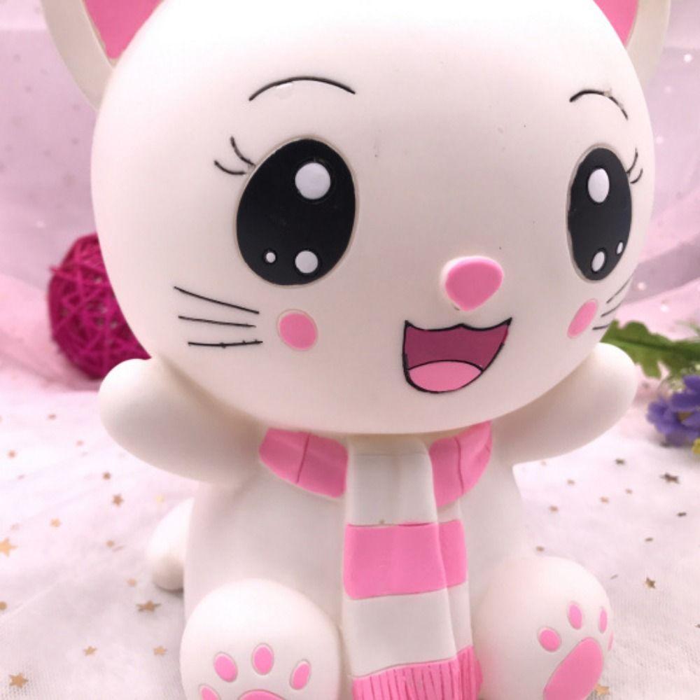 Мультфильм Счастливый Кот Украшение Милый Животный Сберегательный Горшок Простая Маленькая Кошка Копилка Детская Игрушка