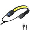 LED+COB Waterproof Headlight 300LM USB Rechargeable Head Torch Digital Power Dispaly for Camping Dog Walking Fishing Hiking