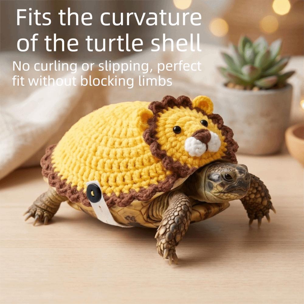 Knitted Turtle Lion Dress Up Warm Small Animal Apparel Cute Turtle Cosplay Costume Cosplay Event