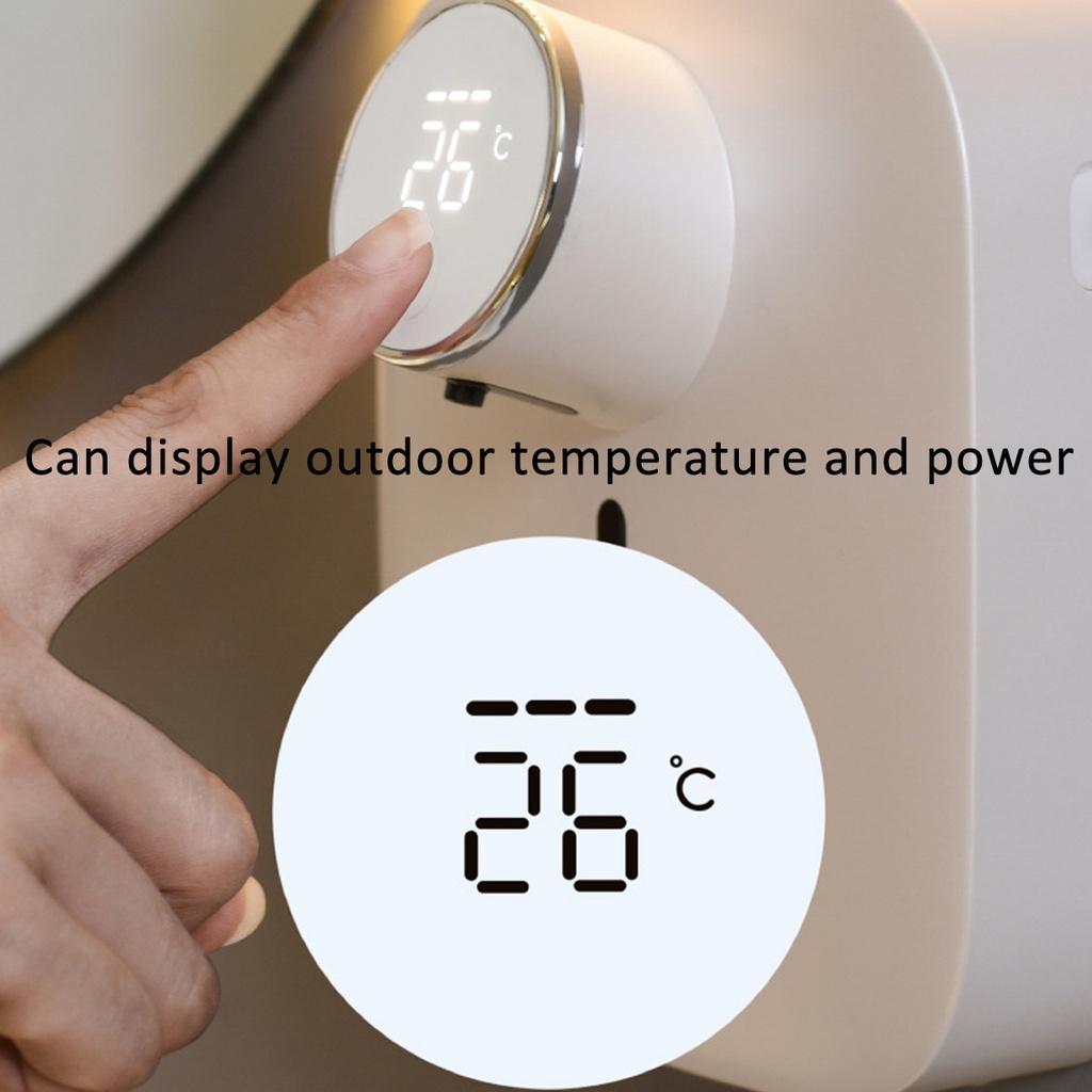 Автоматический дозатор мыла-пены с цифровым дисплеем температуры, перезаряжаемый, инфракрасный сенсор, бесконтактный насос, 3 Вт