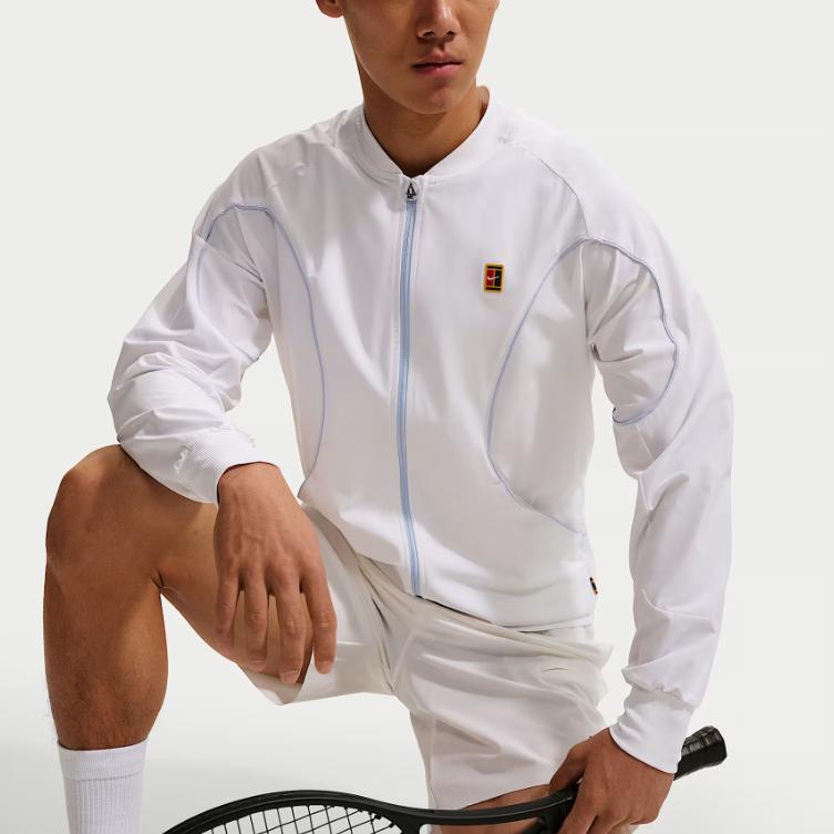 Nike Легкая тканая эластичная теннисная рубашка Dri-Fit мужские топы IR6294-100