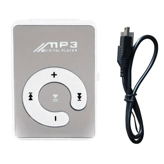 Mp3-плеер с зажимом для дизайна, зеркало памяти, пластиковая карта TF, MP3-плеер для спорта