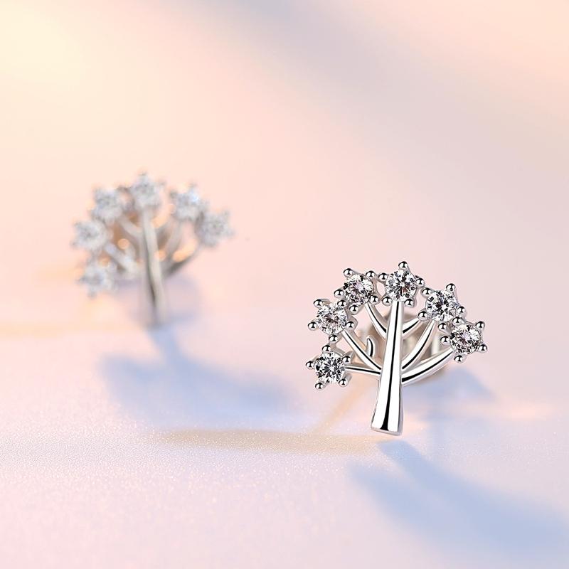 Женские винтажные корейские модные элегантные антиаллергенные серьги-гвоздики из серебра 925 пробы, женские ювелирные изделия на рождественскую елку, подарки