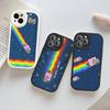 Милый Кот Н-Нян Для IPhone 16 15 14 16E 13 12 11 Pro Max Plus Телефон Кожаный Чехол