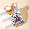 English Letter Teacher's Day Keychain Wooden Teacher Education Pendant  Thanksgiving Gift