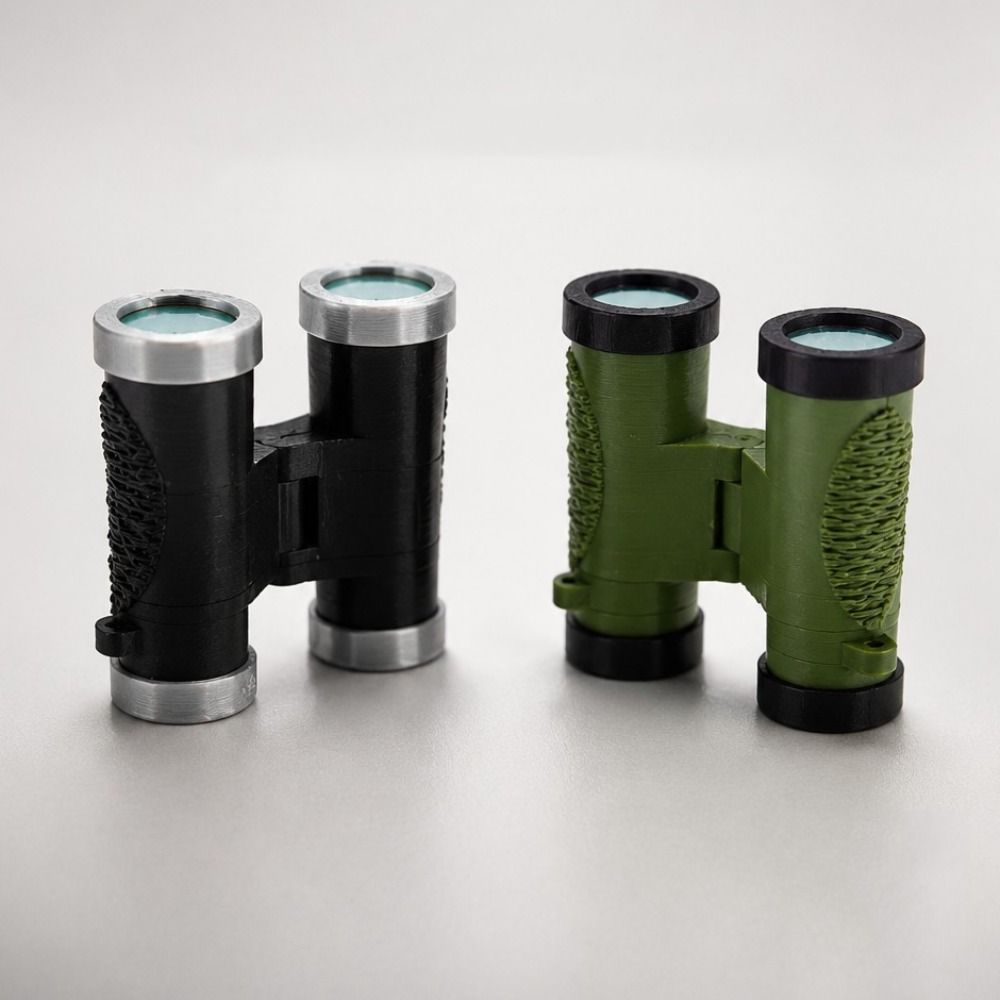 1 Pair 1:12 Scale Binocular Telescope Model Realistic Miniature Scene Accessory Dollhouse Scene
