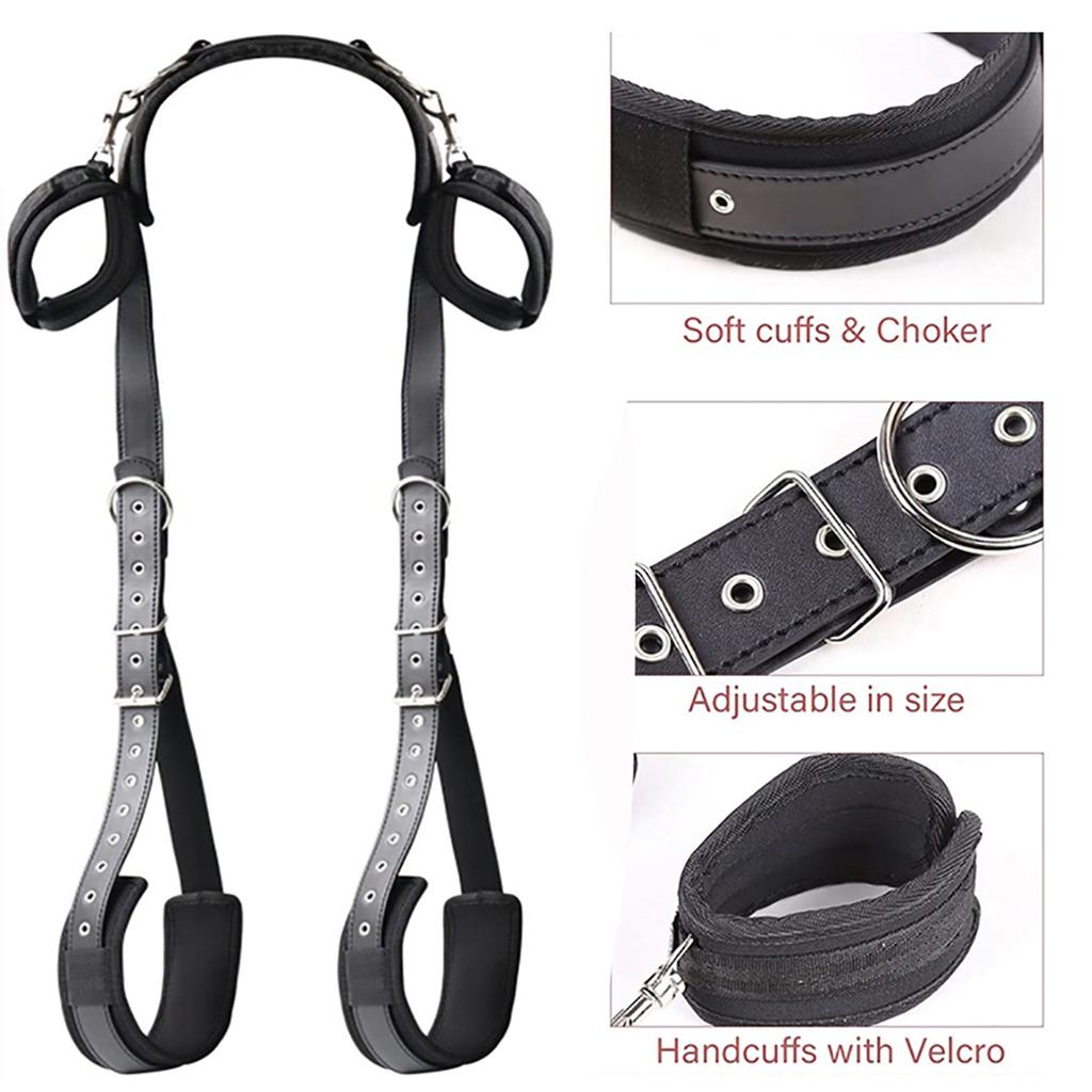 BDSM Bondage Set Adult Sex Game Handcuff Ankle Restraints Sextoy Couple Slave Sex Products Erotic SM Soft Cuffs Bondage Gear 18