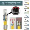 Cat8 Cat7 Cat6A RJ45 Tool-Free Connector, STP Shielded Field Termination Plug, PoE++ 100W, 10Gbps 600MHz Ethernet Modular Plug