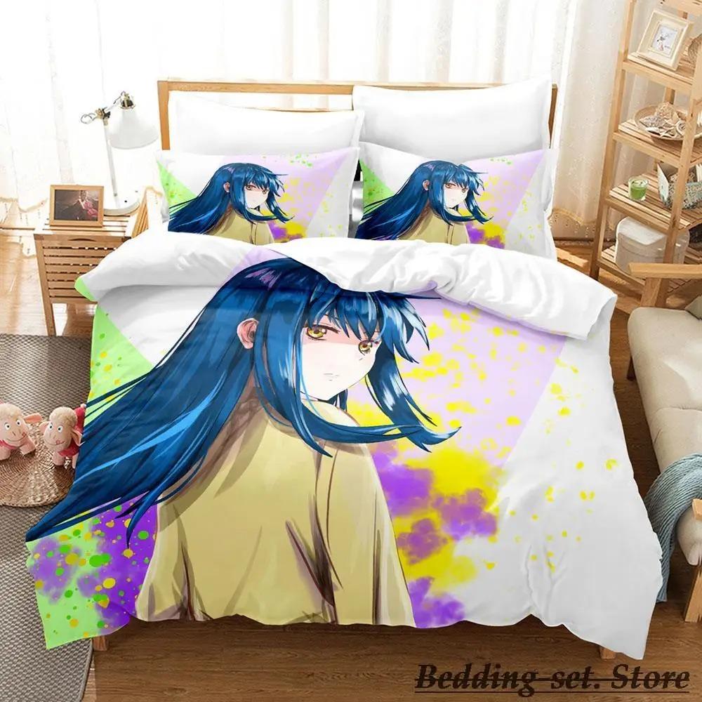 Mieruko chan Комплект постельного белья Single Twin Full Queen King Size Комплект постельного белья Adult Kid Bedroom Duvetcover Sets Anime Parure de lit Bed