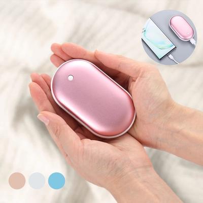 Зимняя мини-грелка для рук, USB аккумуляторная грелка для рук, карманный мини-электрический обогреватель, теплый 5000 мАч