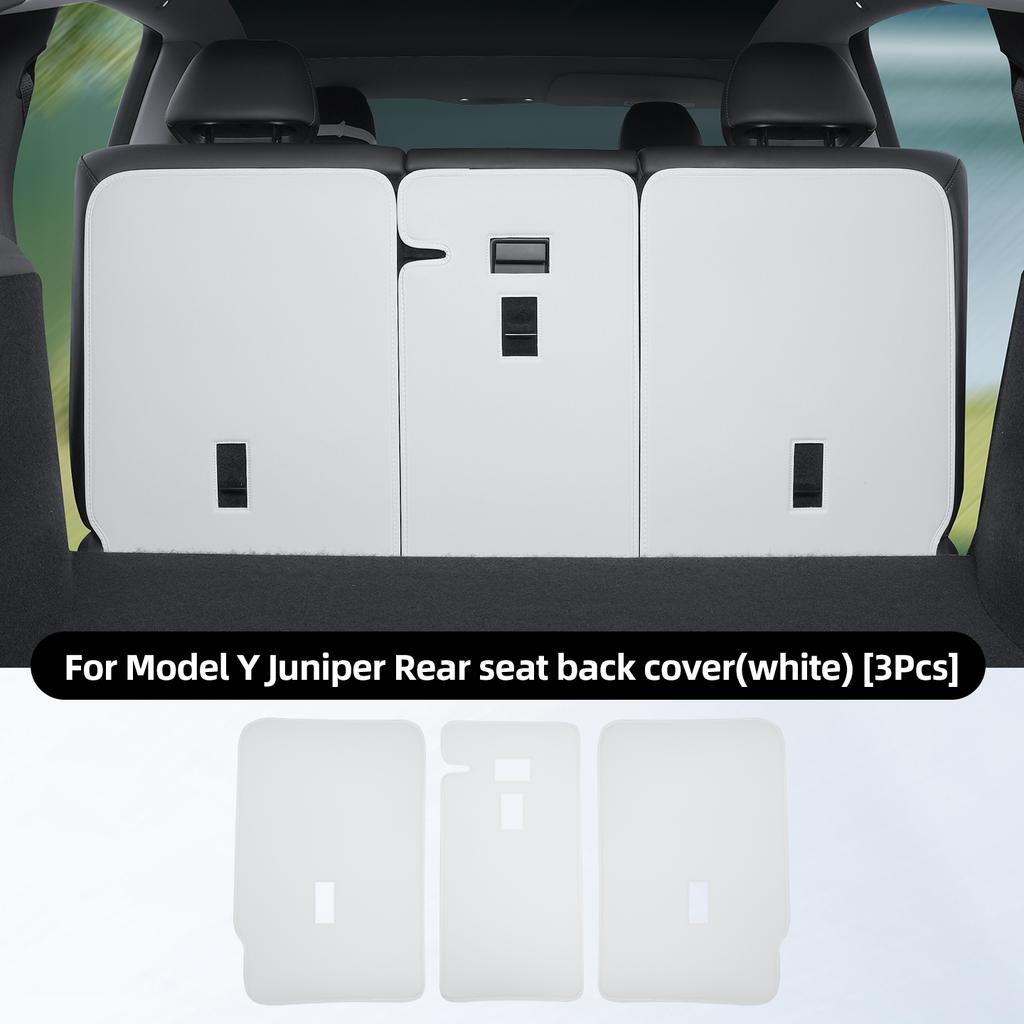 For Tesla New Model Y Juniper Trunk Mats Rear Seat Back Protector Pad Backrest All Weather Liner Pet Anti-kick Pad Accessories