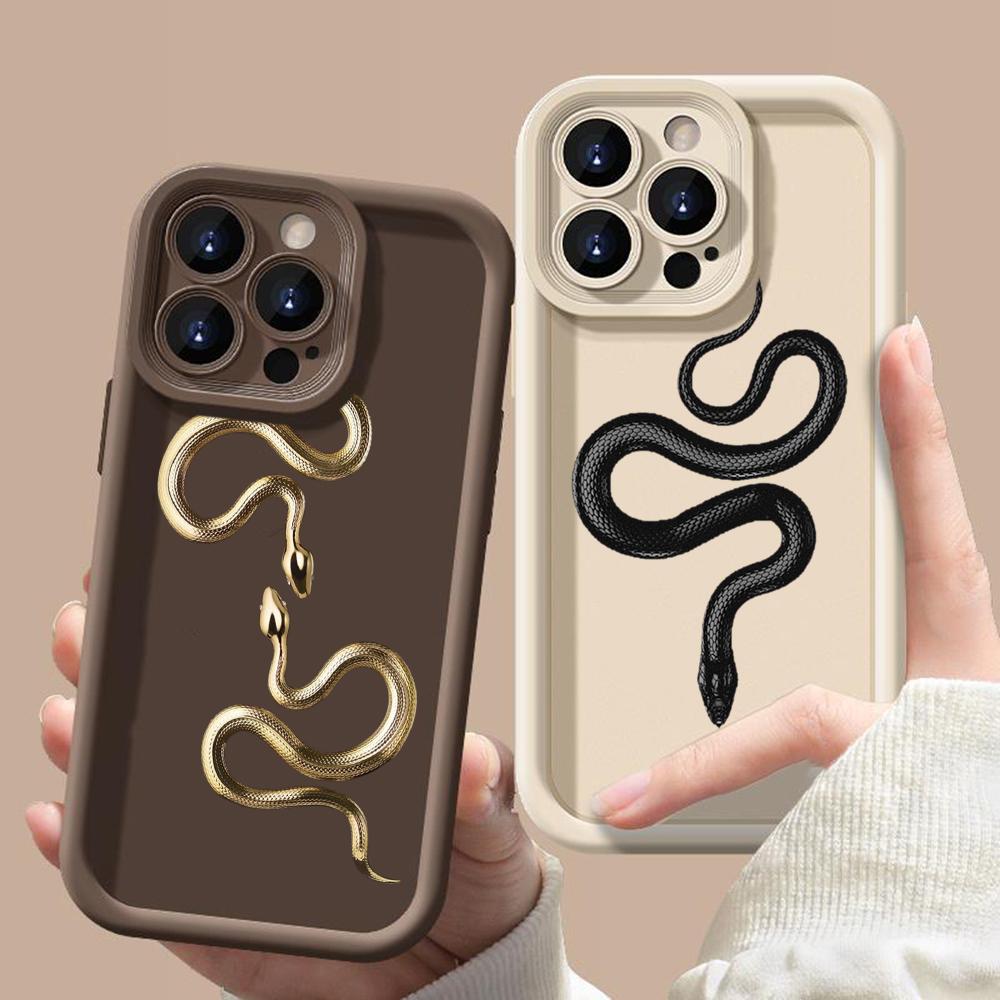 Мягкий чехол Sky Eye Ladder для Infinix Note 30 Hot 50 40 Smart 7 8 9 OnePlus Google Все модели Infinix Чехлы для телефонов Чехол NY25 Черный Золотой Змея дизайн