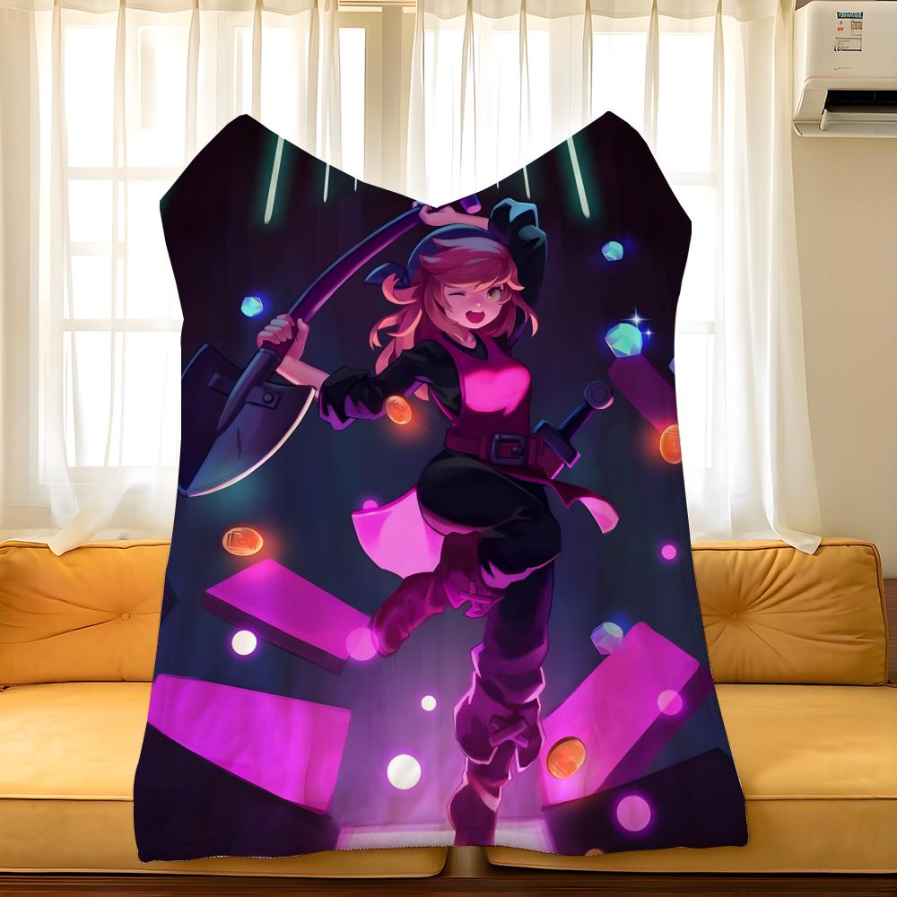 Игровое одеяло C-Crypt o-of t-the N-NecroDancer Throw Flannel с уютным принтом, портативное, прочное, машинная стирка, милое, классное