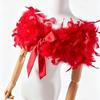 Feather Tulle Shoulder Wrap, Women Bowknot Shrug, Off Shoulder Cape for Wedding Party Halloween Cosplay Evening Dress Decor