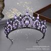 Bridal Crown Headgear Colored Rhinestone Headband Baroque Crown Wedding Dress Accessories Hair Accessories